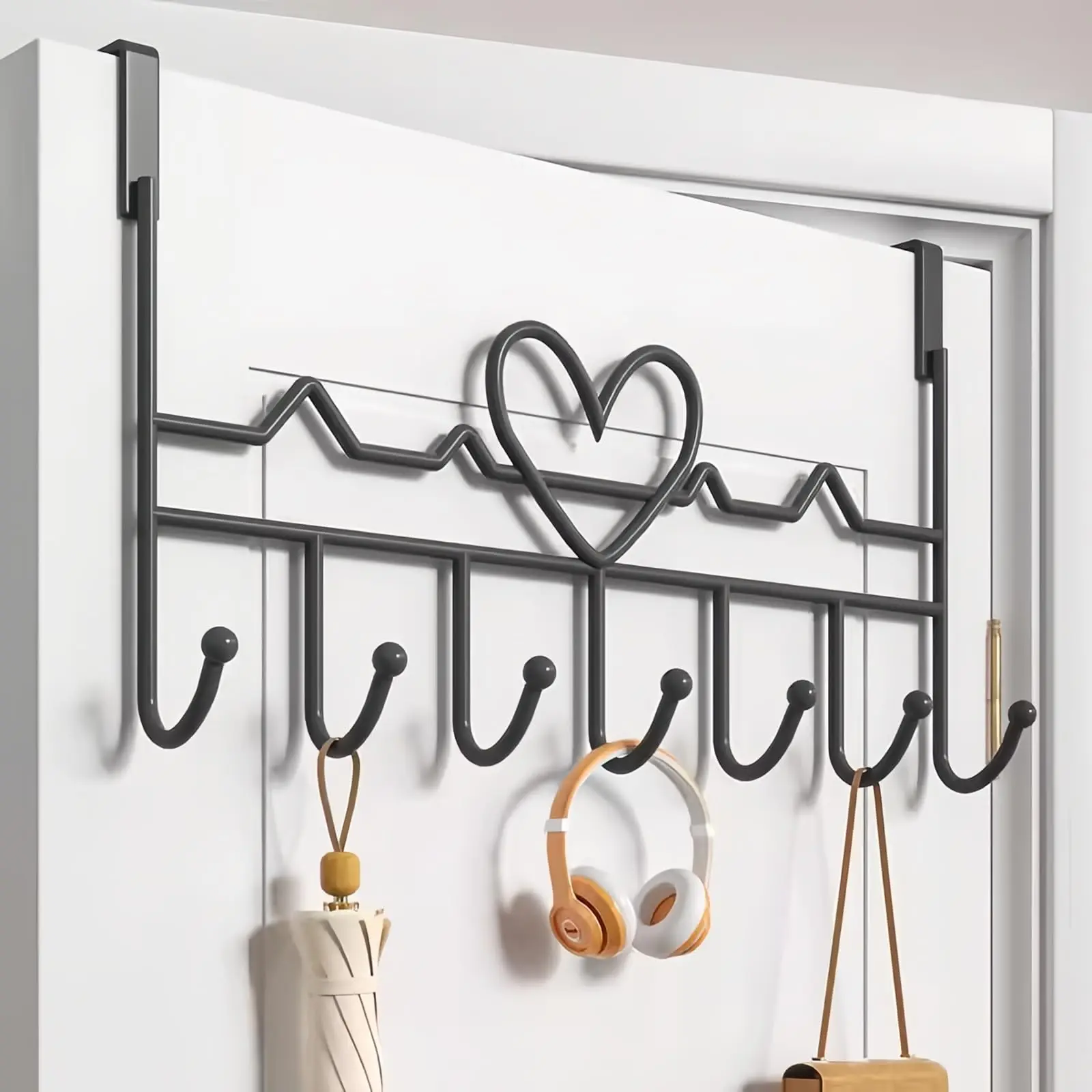 Over The Door Hook, Over Door Hanger for Coat, Towel, Bag, Robe