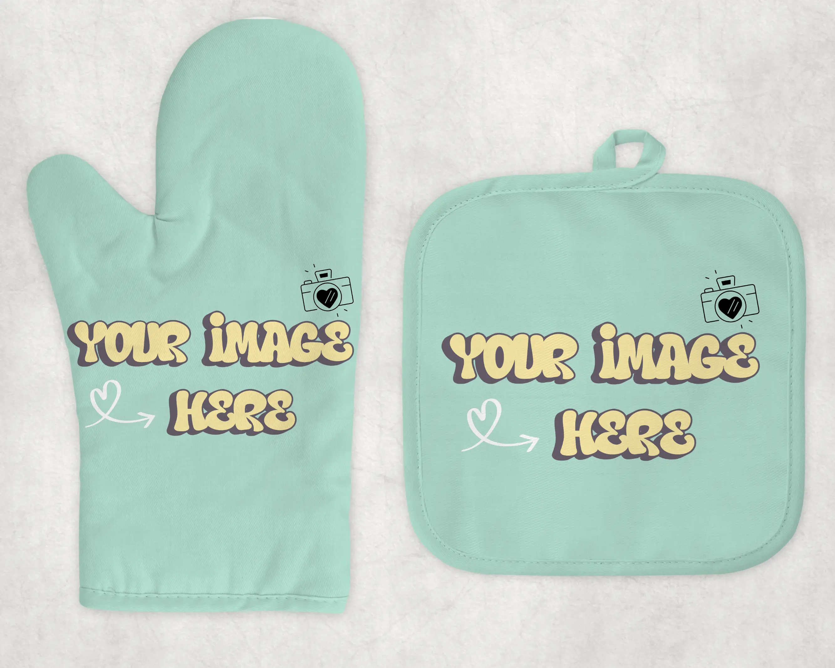Custom Oven Mitt & Pot Holder Set