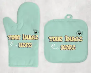 Custom Oven Mitt & Pot Holder Set