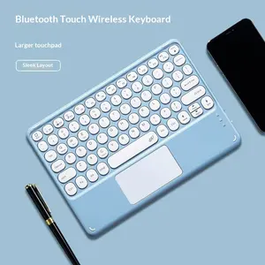 Wireless Keyboard with Touchpad for IPad Samsung Xiaomi Tablet Keyboard for Phone Laptop 10'' Keyboards Bluetooth Rechargeable