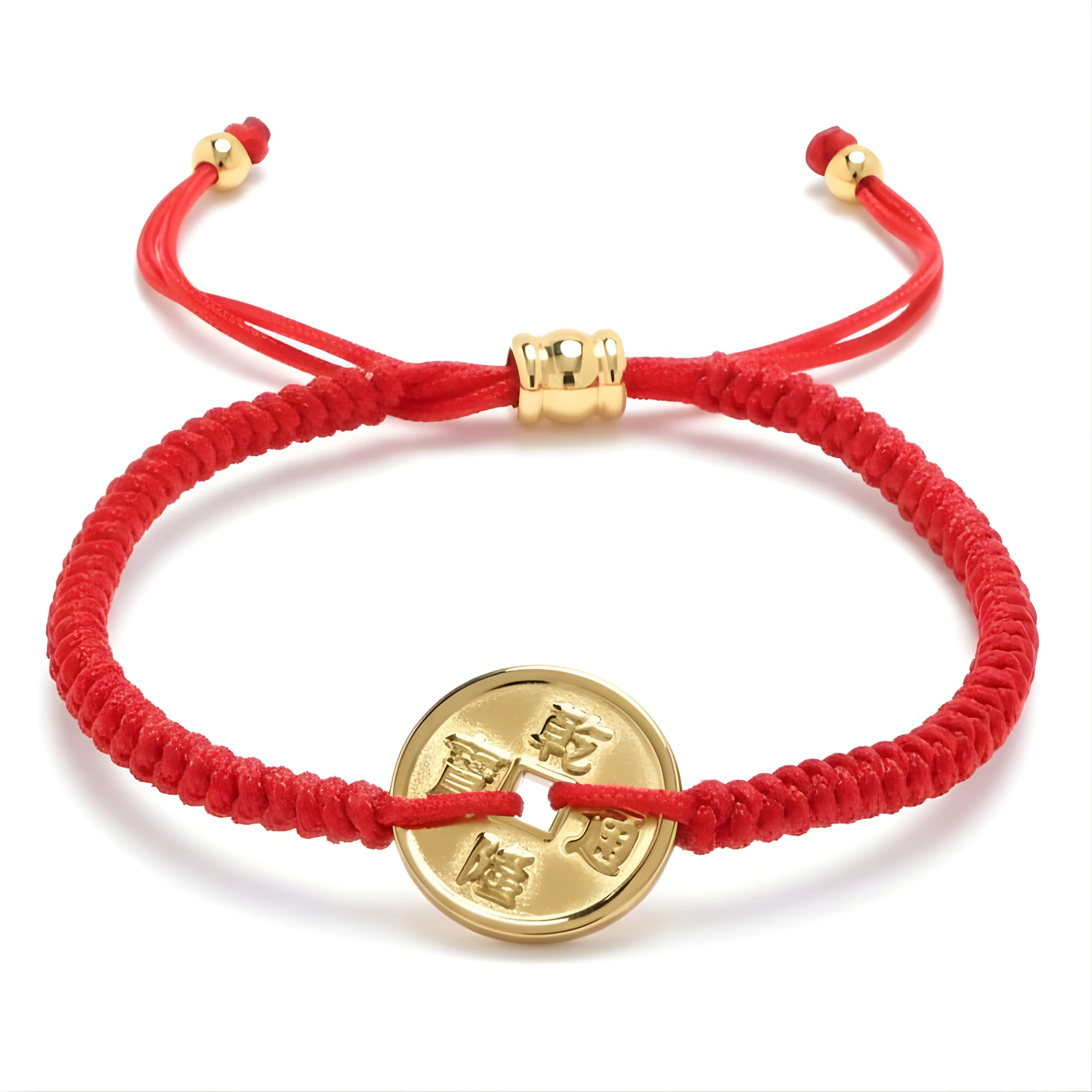 Cherry Tree Collection | Red String Bracelet | Coin