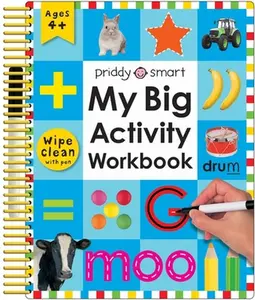 Wipe Clean: My Big Activity Workbook: Practice Pen Control, Spelling, Math, and More! [With 2 Wipe-Clean Pens] -- Roger Priddy, Mixed Media Product