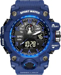 Men's Watches Sports Outdoor Waterproof Military Wrist Watch Date Multi Function Tactics LED Alarm Stopwatch