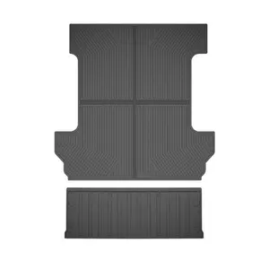 Fit For 2019-2026 Chevy Silverado Crew Cab 5.8ft Truck Bed Liner Tailgate Mat