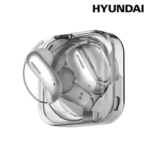 HYUNDAI D78 Earhook Bluetooth Earphone, with a new lightweight and micro in ear titanium alloy ear hook design, paired with a transparent and stylish headphone compartment, is very suitable for fashionable young people, work, leisure, sports use, etc