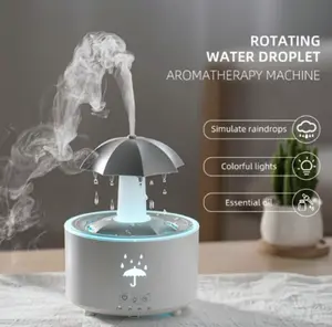Simulation Water Drop Humidifier, Plug and Play Aromatherapy Machine with LED Light, Desktop Office Aromatherapy Humidifier for Home Decor