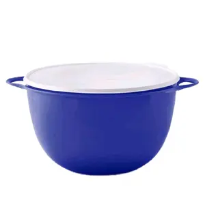 Thats a MEGA Bowl Airtight Container - Blue Color with White Lid - Ideal for Food Storage and Organization 14 Liters
