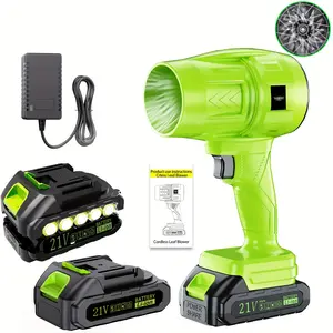 YUNXI Blower Cordless High Power High-speed Turbo Fan, Portable Handheld Blower, Optional Equipped With Battery And Quick Charger, Optional Cleaning Machine Suitable For Household Outdoor Leaf And Dust Blowing | Perfect Holiday Gift