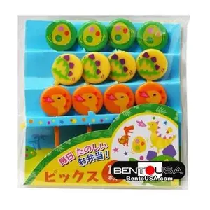 Japanese Bento Cute Food Pick Dinosaur Dino Eggs 12P Kitchen Utensils