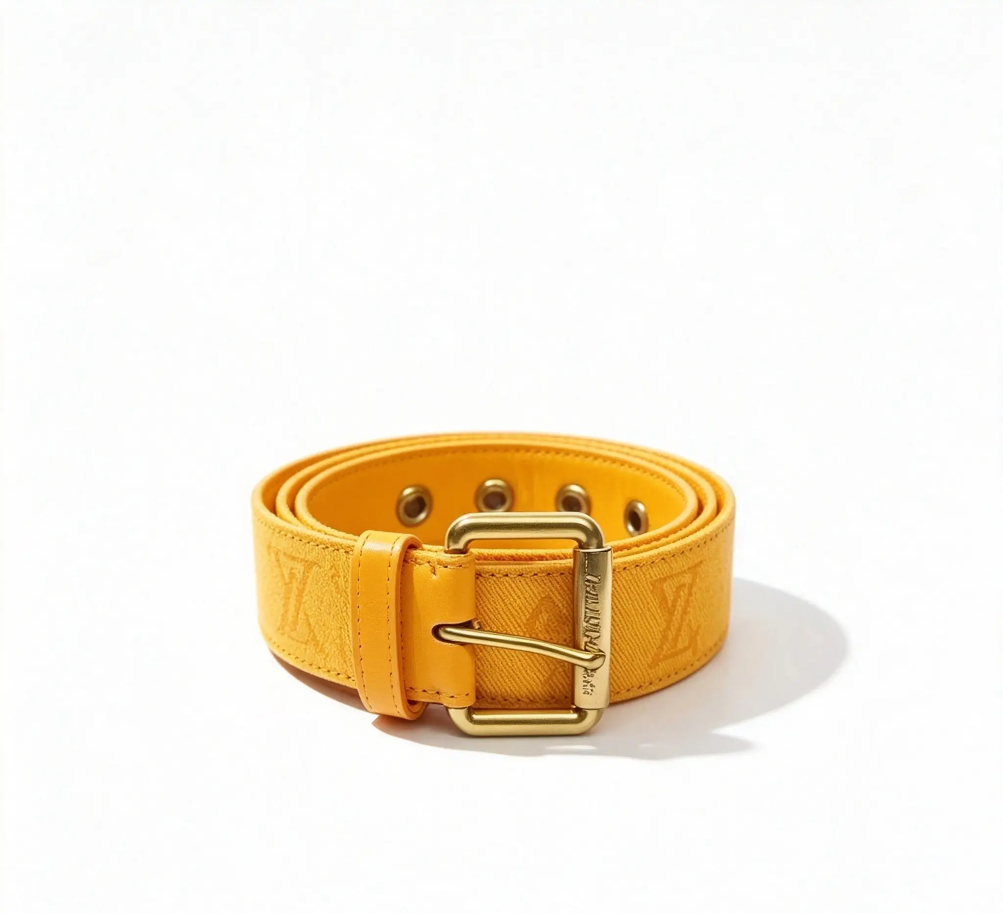 Pre-owned LV Classic Leather Belt Designer Accessory D0548