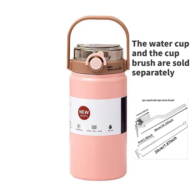 Large capacity portable stainless steel sports kettle with dual drinking ports, 1000ml vacuum insulated bottle, suitable for offices, cars, outdoor activities, travel, camping, and various holiday gifts, Insulated Water Bottles, Insulated Travel Drinkware