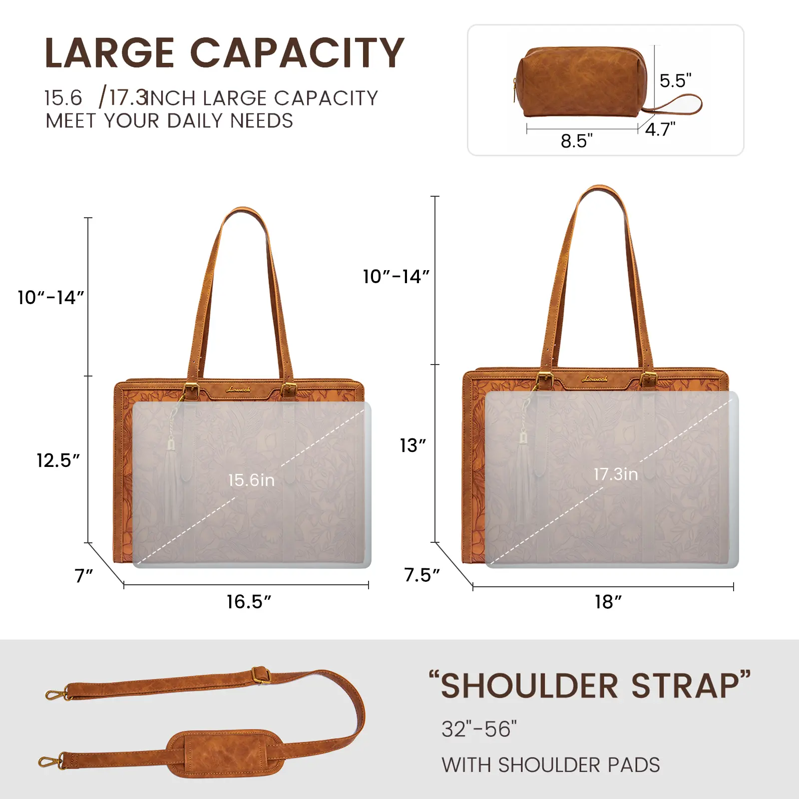 LOVEVOOK Canvas Laptop Tote Bag 15.6 & 17.3 inches for Women with Clutch Purse, Lightweight Tote Bag with 2 Cup Holder, Purses for Women, Computer bag for Work, Office, Casual. SpringStatements - TikTok LOVEVOOK Canvas Laptop Tote Bag 15.6 & 17.3 inches for Women with Clutch Purse, Lightweight Tote Bag with 2 Cup Holder, Purses for Women, Computer bag for Work, Office, Casual. SpringStatements - TikTok