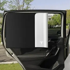 Hot-selling magnetic car sunshade curtains, summer protection, Retractable Sunshade, suitable for Tesla Model 3, Model X, Model S 2016-2023, Model Y, film application TM3 TMX TMS