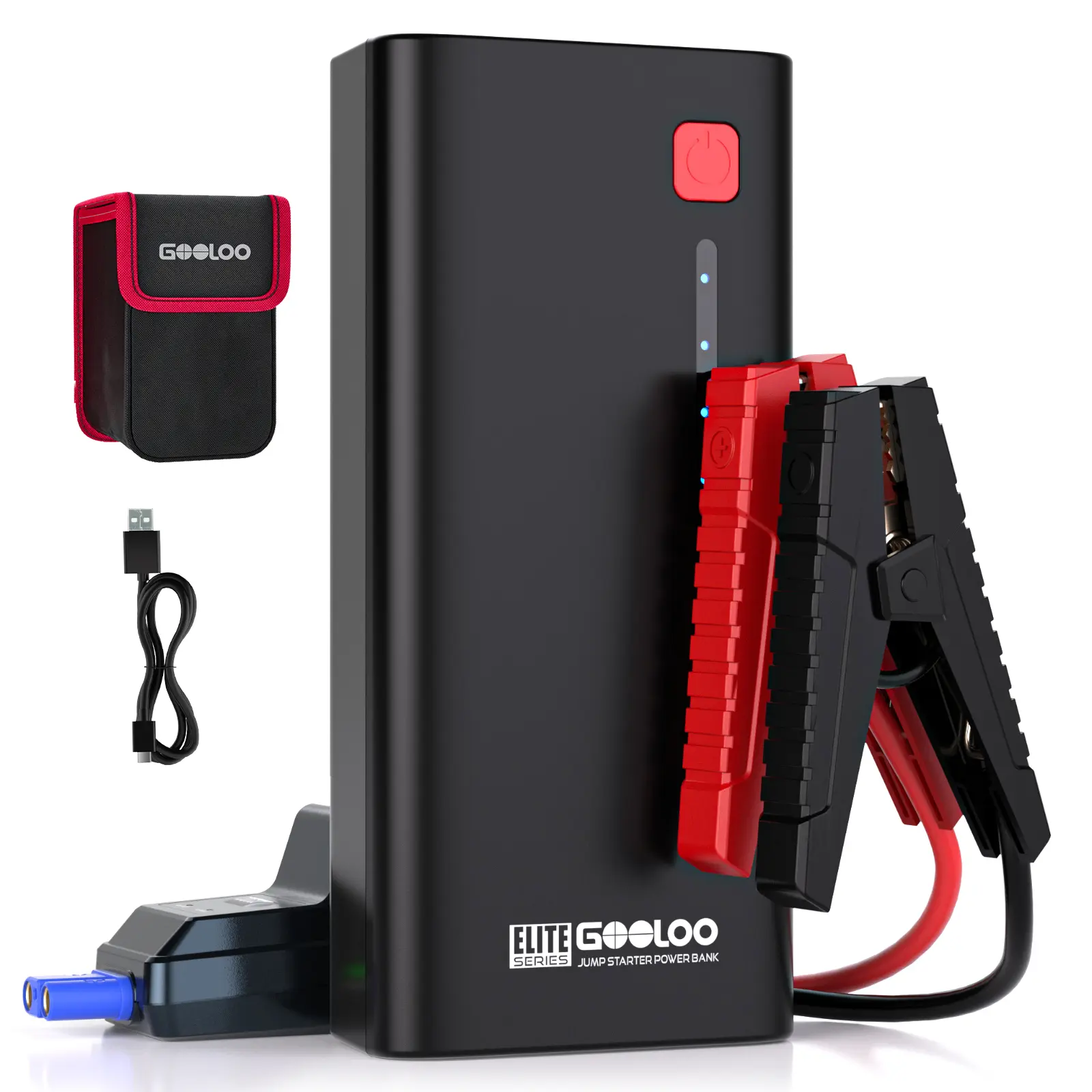 GOOLOO Jump Starter 3000A Peak Car Jumper Starter 12V SuperSafe Lithium Jump Box, Battery Booster Pack, Portable Car Battery Charger, and Jumper Cables for Up to 8.5L Gas or 6.0L Diesel Engine