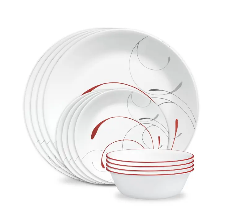Corelle Splendor 12-Piece Glass Dinnerware Set (Service for 4)