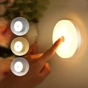 Touch Control Night Light, Ambient Night Lamp, Adjustable Dimmable Bedroom Decor Lamp, 3 Color Options, Suitable for Hallway, Bathroom, Living Room