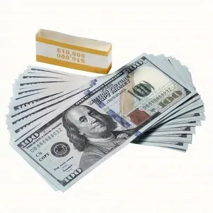 100/50 Pcs 100 Dollar Props Paper Banknote Copy, Ideal for Games, Parties, Movies, Festivals, Fun Gifts, Replica Currency Props