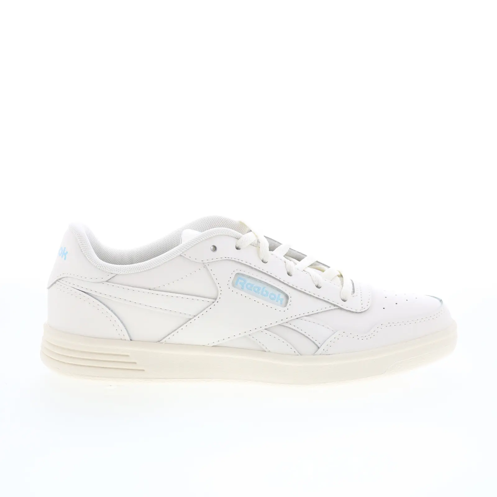 Reebok Court Advance Womens Beige Leather Lace Up Lifestyle Sneakers Shoes