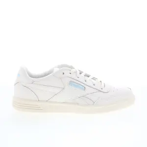 Reebok Court Advance Womens Beige Leather Lace Up Lifestyle Sneakers Shoes