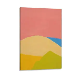 Etel Adnan Poster Untitled Canvas Famous Paintings,Decorative Picture Prints Modern Decor (37) Poster Canvas Wall Art For Bedroom Decor Bar Office Room Decor Gift