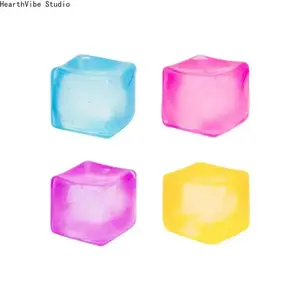 1PC Cube Ice Shape Squishy Ball | Jelly Texture Pull & Squish - Non-Toxic Stress Relief Toy for Kids/Adults