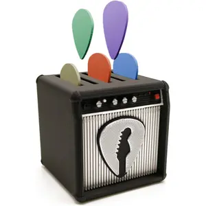 Guitar Pick Holder Retro Guitar Amp Model Guitar Picks Holder Pick Organizer & Display Case  for Music Enthusiasts and Guitar Players ()