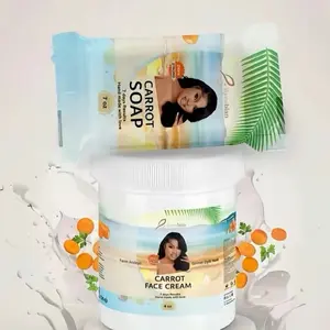 Fanm Andeyò Carrots Face Set - 4oz Face Product, 7oz Jam Soap Skin Repair hydration gift