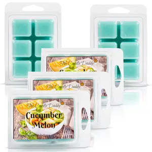 5 Pack - Cucumber Melon Scented Wax Melt - 2 Ounces x 5 Packs = 10 Ounces