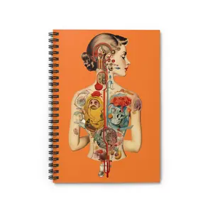 🩻📔 “Anatomy Muse” Spiral Notebook | 6 × 8 in · 118 p