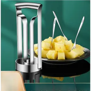 5pcs Pineapple Peeler Knife Stainless Steel Meat Extractor Core Remover for Home Restaurant Kitchen