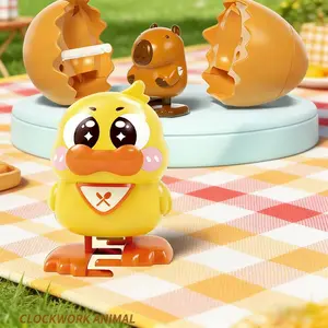 Wind-up animal hatching eggs. The shell pops open automatically to reveal a walking baby animal. A fun, reusable clockwork toy and great novelty gag gift. Perfect as an Easter gift!