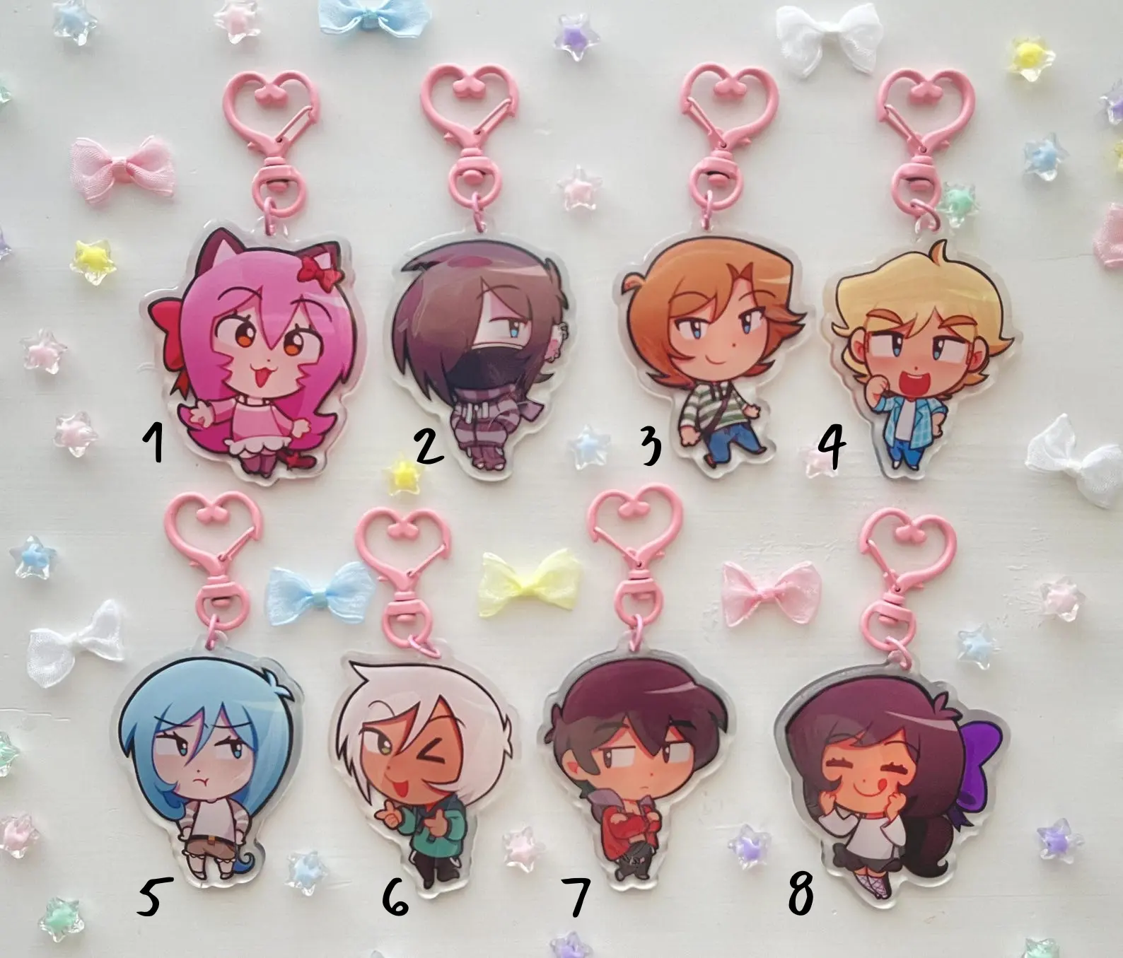 Mystreet Aphmau Keychain, Chibi Keyring Cute Accessory, Fun Charm For Backpack Or Purse | High Quality and Customer Favorite Items