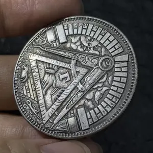 Copy American Eye of Heaven Freemasonry Token Coin, Lucky Challenge Commemorative Coin, Collector Gift, Only for Collectors