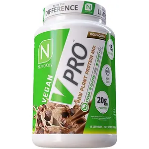 NutraKey VPro – Plant-Based Protein with Vitamins & Minerals - 6-Source Complete Vegan Protein Powder