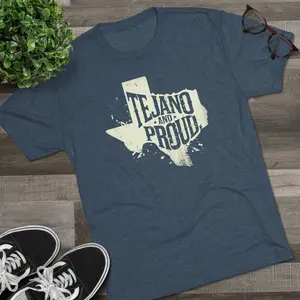 Tejano and Proud Unisex Tee - Puro 956, Texas Pride Shirt, Tejano Heritage Apparel, Vintage Grunge Design, Hispanic Culture Top Fabric Menswear