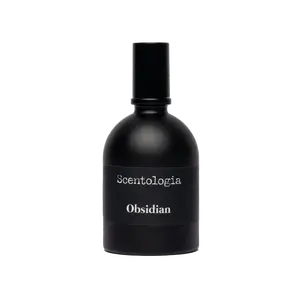 Scentologia Obsidian Eau de Parfum - Ambery Woody Extrait de Parfum with Bergamot Saffron Rosemary Rose Orris Violet Amber Vanilla Tonka Bean Cashmere Wood Patchouli Accord
