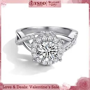 【#363 Amazing Grace】Luxurious Royal Statement Synthetic Moissanite Rings in 925 Sterling Silver 1CT