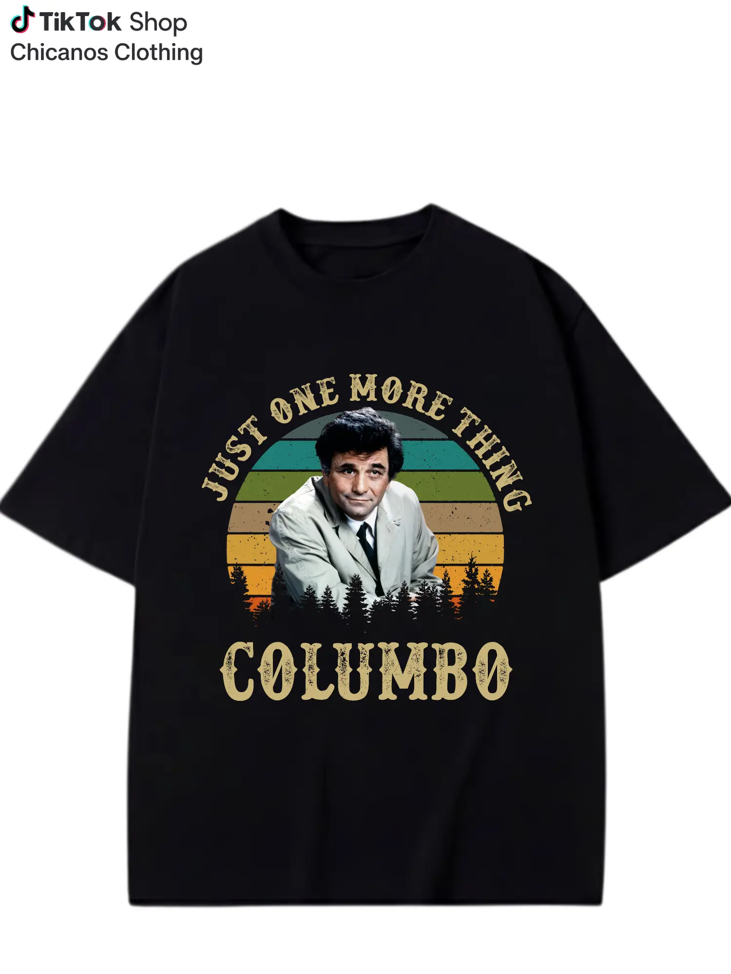 Men's 1 More Thing Detective Graphic T-Shirt - Vintage TV Mystery Inspired Retro Crime Show Fan Gift