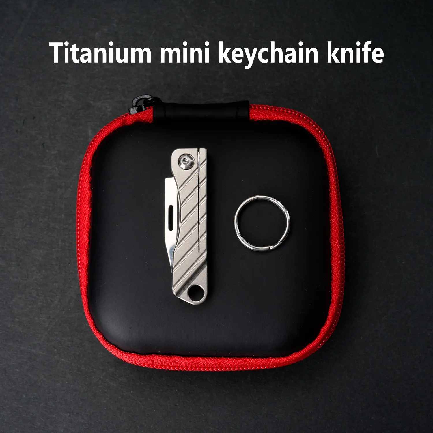 Titanium Alloy Keychain Mini Knife, Compact and Durable, Ideal for Everyday Carry, Lightweight and Portable, Perfect Gift Idea