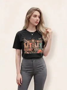 Mama Love Graphic T-Shirt, Cute Mother’s Day Shirt for Women, Funny Mom Gift Tee, Trendy Casual Wear