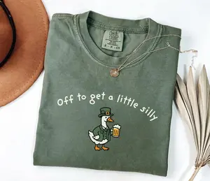 Comfort Colors St Patricks Day Shirt, St Paddys Day Goose T-Shirt, Funny Irish St Pattys Day Tee
