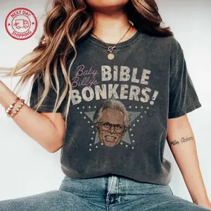[Sale off up to 50%] Vintage Baby Billy T-Shirt Bible Bonkers, Gift for Him, Black Bella+ Canvas 3001 Premium Tee