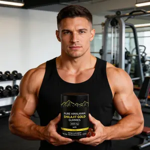 Premium Shilajit Resin Gummies for Men & Women - 3000mg Natural Energy & Workout Support - Rich in 85+ Trace Minerals - Lab Tested, No Added Sugar, Travel Friendly - 60 Count