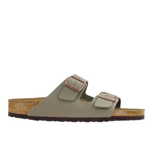BIRKENSTOCK Mens Arizona Birkibuc Casual Sandals Casual - Grey BIRKENSTOCK Mens Arizona Birkibuc Casual Sandals Casual - Grey