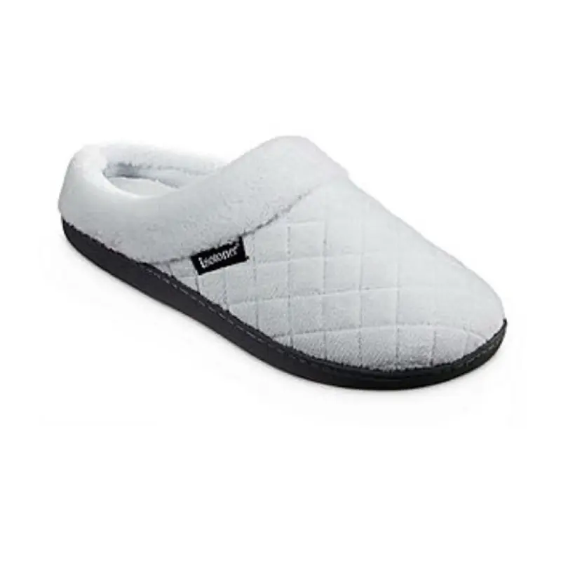 Quilted Microterry Hoodback Womens Clog Slippers - Cozy & Comfortable Home Footwear for Women