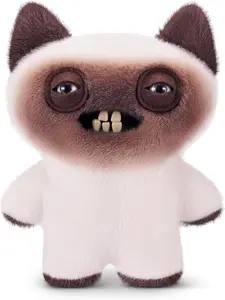 Fuggler Alley Cats 9-Inch Plush Toy (Yawper) by ZURU – Funny Ugly Monster Stuffed Animal with Human-Like Teeth, Collectible Plush for Kids, Tweens, Teens, Adults & Cat-Loving Weirdos