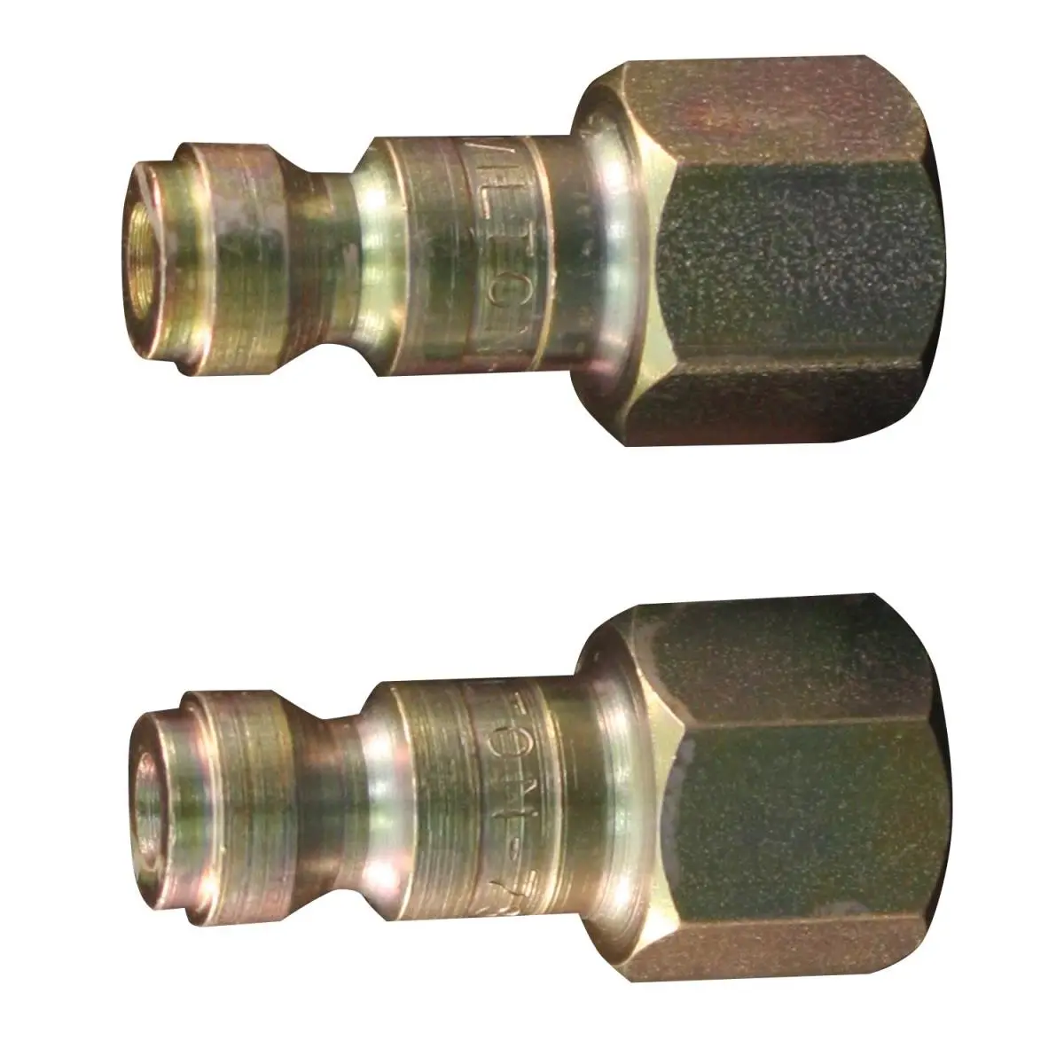 Milton 784BK T-Style Industrial High-Pressure Rust-Resistant Steel-Plated Pneumatic Pipe Fitting - 0.25 in. FNPT, 40 SCFM Threaded Tube Fitting, 300 PSI T-Style Plug