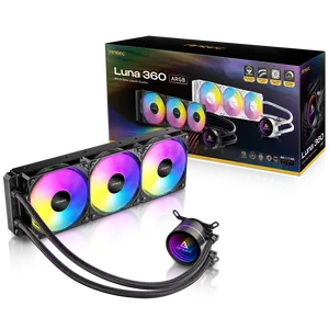 Antec Luna 360 ARGB AIO Liquid CPU Cooler, 3x120mm PWM ARGB Fans, Infinity Mirror Pump Head Design, High-Performance Cooling, Intel LGA 1700/1851 & AMD AM4/AM5