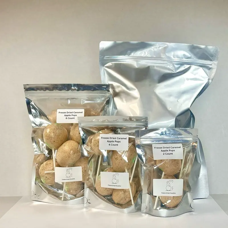Freeze Dried Candy Chewy Caramel Apple Lollipop Suckers *Pick Pop Amount* Snacks Made Fresh To Order