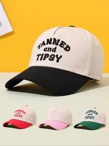 Unisex Darlin' Trucker Hat, Woven Fabric, Fitted Style, Letter Embroidery Design, Perfect for Spring & Autumn Outdoors